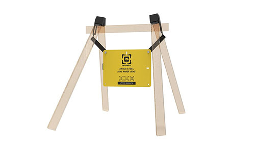 Caldwell AR500 Long Range Gong Kit sisältää kestävän AR500-gongin, säädettävän kehyksen ja Flash Bang -osumavalon, mikä helpottaa pitkien laukauksien tekemistä.