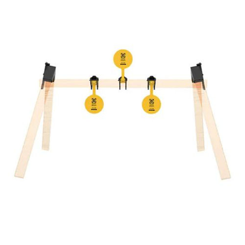 Caldwell AR500 Plate Rack Kit tarjoaa kolme 8” teräskohdetta, säädettävät telineet ja mahdollisuuden laajentaa, täydellinen kilpailuharjoitteluun kotiradalla.