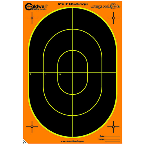 Caldwellin Orange Peel® -maalit tarjoavat erinomaisen näkyvyyden osumille sekä helpon kohdistamisen pitkiltä etäisyyksiltä. 5 arkkia värikkäitä osumakohteita!