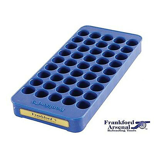 Frankford Arsenal® Perfect Fit Reloading Tray on suunniteltu tarkasti yksittäisille kaliibereille, mikä takaa täydellisen istuvuuden ja helpottaa latausprosessia.
