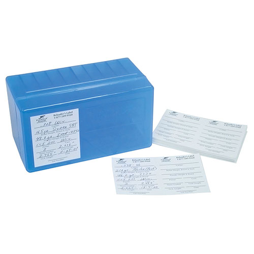 Frankford Arsenalin Peel & Stick -tarrat auttavat tallentamaan tärkeät tiedot pistoolisi, kiväärisi tai haulikkosi latauksista, ja ne ovat helposti poistettavissa.