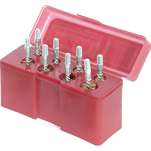 Tiptonin 8-osainen bronssiharjasarja käsipistooleille on kaliberikohtainen, kestävässä laatikossa ja sisältää premium-bronssiharjoja, jotka puhdistavat tehokkaasti.