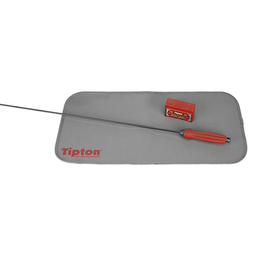 Tipton Maintenance Mat suojaa aseiden pintakäsittelyjä, imee ylimääräiset öljyt ja liuottimet, sekä auttaa pienosien hallinnassa. Helppo puhdistaa ja kuljettaa.