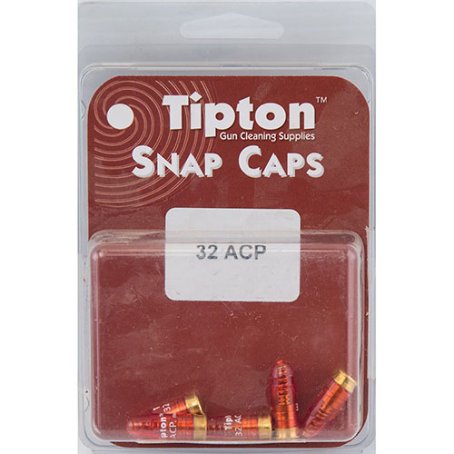 Tipton Snap Caps 32 ACP 5 pack suojaa tulipan, helpottaa liipaisimen säätöä ja vapauttaa jousijännityksen aseita säilytettäessä.