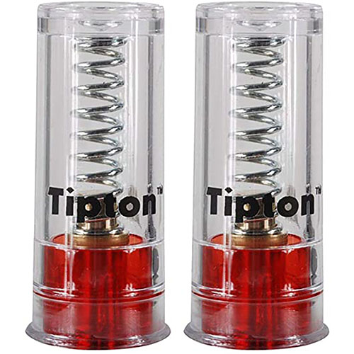 Tipton Snap Caps 12 Gauge 2 Pack suojaa laukaisinjousia ja mahdollistaa turvallisen harjoittelun ilman laukausta, täydellinen aseiden säilytykseen ja säätöihin.