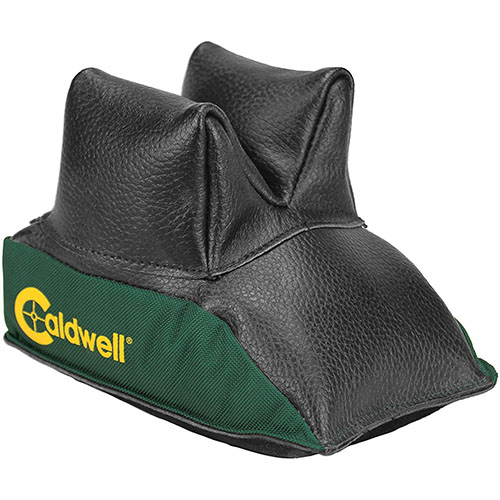 Caldwell Universal Rear Shooting Bag - Filled tarjoaa turvallisen tuen nahasta ja muovista, muotonsa säilyttävä rakenne toimii useimpien etutukien kanssa.