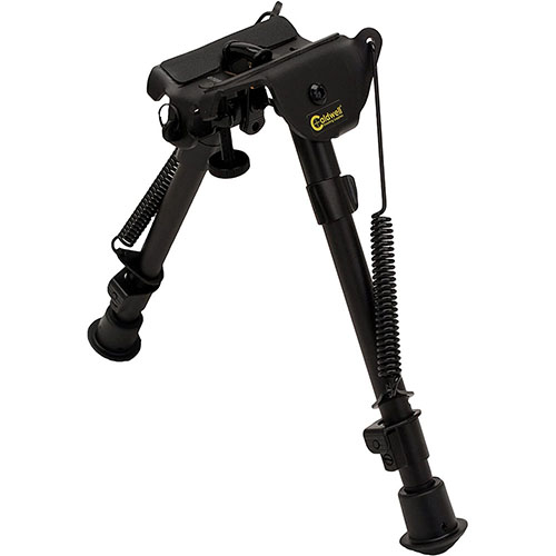Caldwell® XLA Bipod® tarjoaa vakaan ampuma-alustan, joka kiinnittyy helposti lähes mihin tahansa aseeseen. Säädettävät jalat helpottavat korkeuden valintaa.