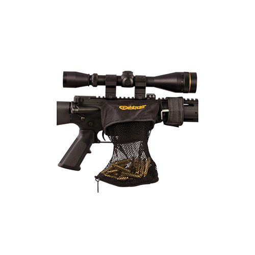 .223 hylsyjen kerääminen on nyt helppoa! Caldwell AR-15 Brass Catcher kiinnittyy AR:ään, kerää hylsyt, suojaa ympäristöä ja tyhjentäminen on vaivatonta.
