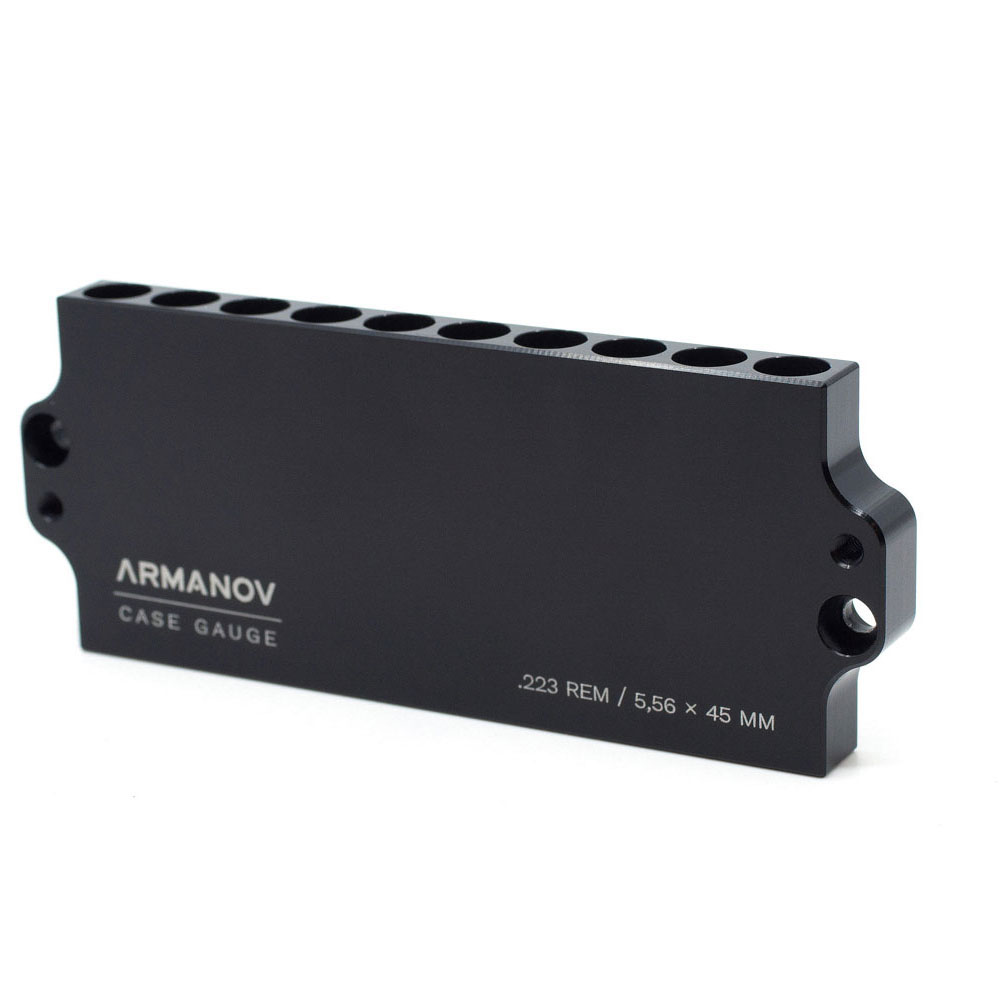 .223 REM / 5,56 x 45 mm -patruunoille suunniteltu ARMANOV Case Gauge 10 rnd Stackable mahdollistaa nopean vianetsinnän ja tehokkaan käytön, säästäen aikaa ja vaivaa.