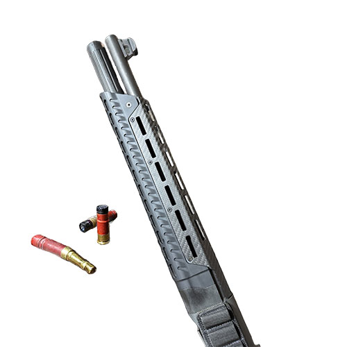 CHISEL MACHININGin Beretta A300/1301 Handguard tarjoaa erinomaisen kestävyuden ja keveyden, sekä Mod 1 Carbon Fiber Top Cover parantaa mukavuutta ja tarkkuutta.