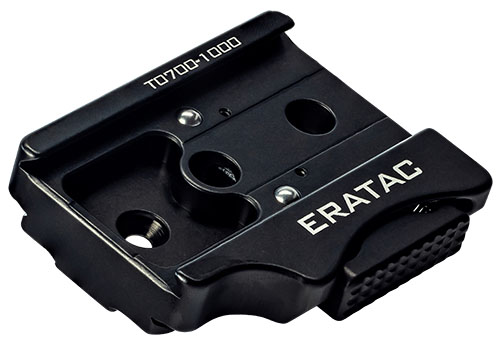 ERATAC Adapter Plate mahdollistaa $1/4$"-20 kierteiden muuntamisen ERA-TAC slideriksi ARCA-railille, yhteensopiva T0700-1000 ja T0700-2000 mallien kanssa.