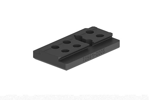 ERATACin adapteri mahdollistaa Aimpoint Acro tai Armadot optiikoiden vaivattoman integroinnin, saatavilla keskitettynä tai 20 asteen sivusiirrolla.
