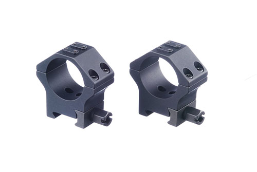 ERATAC Two-Piece Ring Mounts tarjoavat kestävästä alumiinista valmistetut, nopeasti irrotettavat kiinnitysvaihtoehdot ja säädettävän kiinnityksen Picatinny-rautoihin.