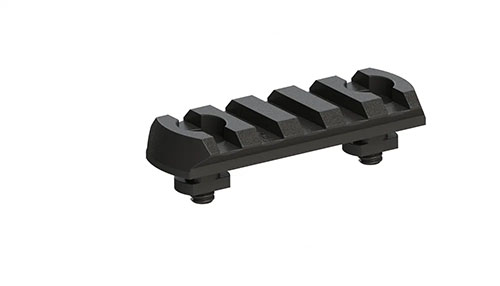 ERATAC M-LOK Picatinny-Rail 5 Slots tarjoaa monipuolisen ja kestävän ratkaisun lisävarusteiden kiinnittämiseen, mahdollistaen erinomaisen mukautettavuuden.