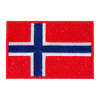 ULFHEDNAR Velcro-Patch - Norjan lippu on 4 x 6 cm kokoinen, saatavilla punaisena, valkoisena ja sinisenä tai tan-värisenä. Erinomainen lisävaruste!