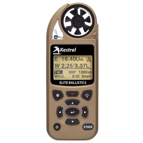 Kestrel 5700X Elite mittaa tarkasti sään ja ballistiikan, tarjoaa nopeita ratkaisuja pitkän matkan ampumiseen ja integroituu laseretäisyysmittareihin.