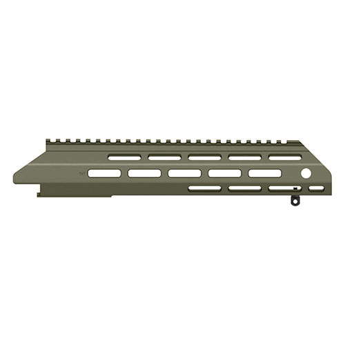 MDT ESS Fore-end tarjoaa 15 tuuman etupään, ja saatavilla on myös erilaisia etupäitä, jotka mahdollistavat lyhyemmän tai pidemmän käytön sekä lisävarusteiden kiinnittämisen.