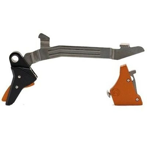 TIMNEY GLOCK TRIGGERS, Alpha Red Competition - 3 lb vetopaino, parantaa tarkkuutta ja suorituskykyä Gen 3-4 suurkehyksisissä Glock-malleissa.