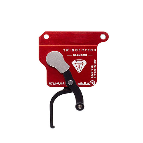 TRIGGERTECH Rem700 Diamond Bottom Safety parantaa tarkkuutta ja luotettavuutta, tarjoaa nollakäyntiä ja lyhyen liikkeen, jopa 0.5lbs kevyempi vetopaino.