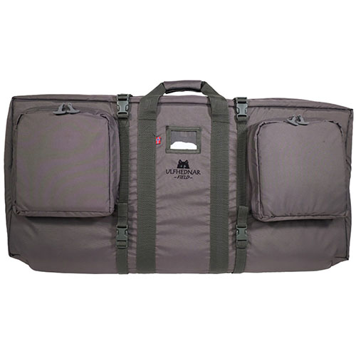 ULFHEDNAR Double Bow Bag on 100 cm Field - kevyt, mutta hyvin varusteltu kaksinkertainen jousipussi, joka tarjoaa erinomaisen suojan ja mukautuvan kantomahdollisuuden.