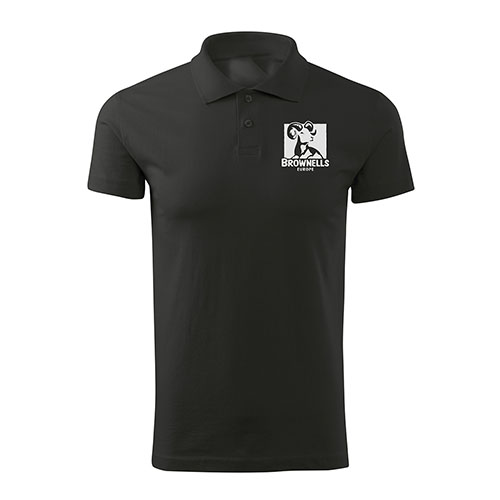 Brownells Europe Unisex Poloshirt tarjoaa erinomaisen liikkuvuuden ja hengittävyyden sivuhalkioiden ansiosta, pitäen muotonsa ribbed-kauluksen ja hihansuiden avulla.