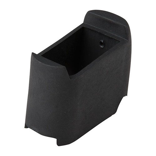GRIP EXTENDER FOR GLOCK® 17/22 täyttää tilan kompaktille rungolle ja täysikokoisen patruunalaatikon pohjalle, parantaen ampumamukavuutta ja hallintaa.