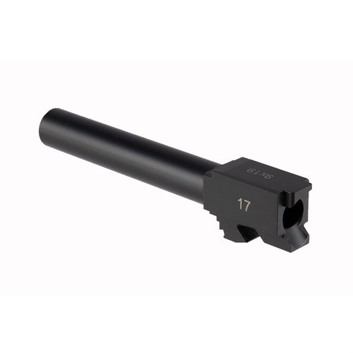 Brownells Match-Grade Barrel Glock® 17: 416R ruostumaton teräs, Black Nitride pinnoite, 1-10