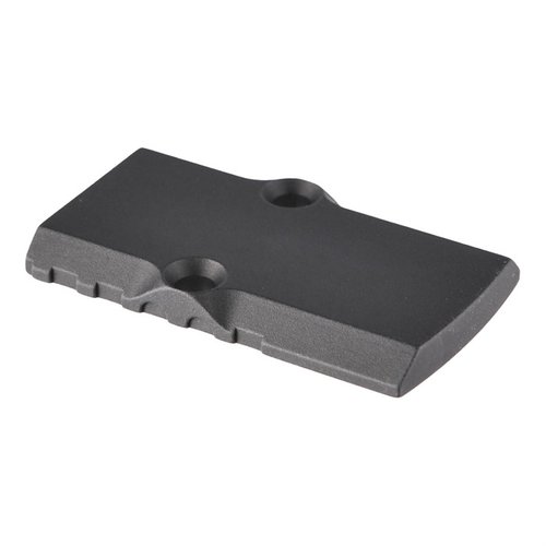 Brownells RMR Cover Plate tarjoaa kevyen ja anodisoidun mustan ratkaisun RMR:n poistamiseen, yhteensopiva G17, G19 ja G26 -malleille.