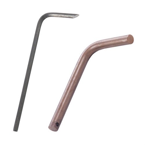 AR-15 FRONT PIVOT PIN ASSEMBLY/DISASSEMBLY KIT tekee pivot-pinnin poistamisesta ja asentamisesta nopeaa ja vaivatonta, sisältäen kaksi kestävää työkalua.