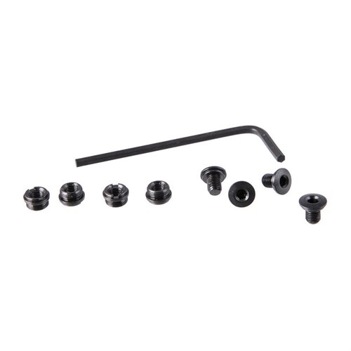 SLIM GRIP SCREWS & BUSHINGS tarjoavat täydellisen istuvuuden ohuille kahvoille, ja niiden hex-pää estää kuluneiden ruuvien näköä.