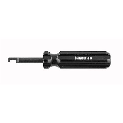 Brownells LCP® Slide Stop Pin Removal Tool mahdollistaa Ruger® LCP® pistoolien nopean ja vaivattoman purkamisen tarkasti muotoillun rakenteensa ansiosta.