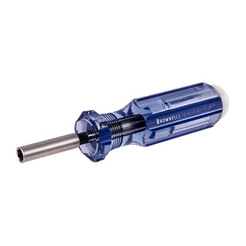 Brownells Pistol Screwdriver Set Ruger Mark IV tarjoaa tarkat MAGNA-TIP® bitit, kestävän rakenteen ja kompaktin muotoilun, täydellinen huoltoon kentällä ja pöydällä.