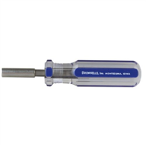 Brownells Magna-Tip® & Super Set Screwdriver Handles tarjoavat kestäviä ja monipuolisia työkaluja tarkkaan asehuoltoon, magneettiset ominaisuudet ja bitin säilytysmahdollisuudet.