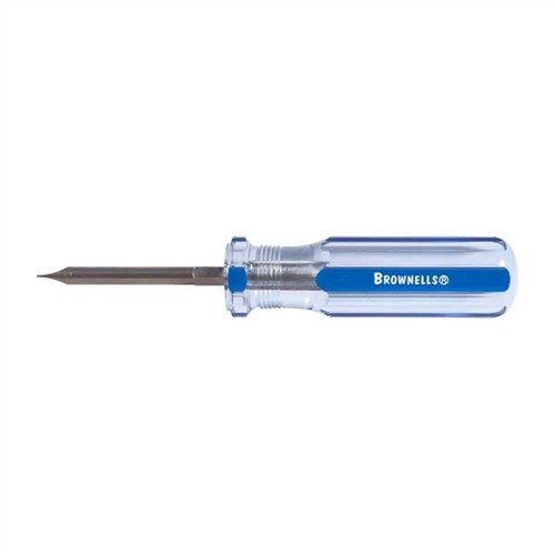 Brownellsin Fixed-Blade Gunsmith's Screwdrivers tarjoavat tarkkuutta, mukautettuja teriä ja ergonomiset kahvat, jotka tekevät aseiden huollosta ja säätämisestä helppoa.