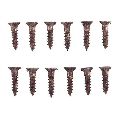 Unplated steel flat head wood screw kit on erinomainen valinta, kun tarvitset ruuveja, joita voi ruskettaa tai sinistää ilman pinnoitetta. 12 kpl eri kokoja.