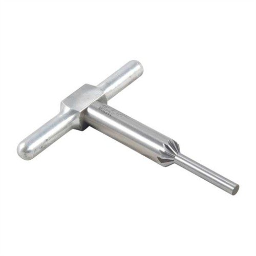 45° chamfering cutter poistaa terävät reunat kiväärin ja käsikäynnistimien suista, nopeuttaen revolverin sylinterin täyttöä. Mukana terä, kahva ja pilotti.