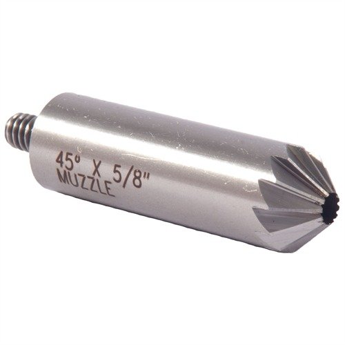 45° Chamfer Cutter parantaa tarkkuutta ja estää patruunoiden jumittumisen revolverin sylinterissä. Saatavilla 1/2