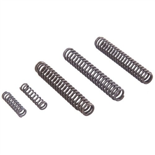 SRH-104 PRO-SPRING KIT tarjoaa kolme erilaista alitehoista iskurijousta (9 lb, 10 lb, 12 lb) ja kaksi alitehoista liipaisinjousta (10 lb, 12 lb) parantaaksesi Super Redhawkisi suorituskykyä.