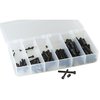 Brownellsin SOCKET HEAD CAP & SET SCREW KIT sisältää 108 ruuvia eri kokoisina ja pituuksina, kätevässä ja kestävässä laatikossa, täydellinen työkaluvarustukseen.