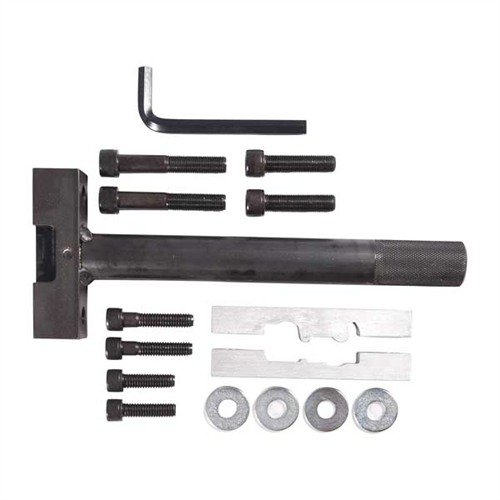 REVOLVER ACTION WRENCH ympäröi täysin S&W L-kehyksen, estäen vääntövauriot ja naarmut. Vaihdettavat alumiinipäät sopivat Brownells Action Wrench -järjestelmään.