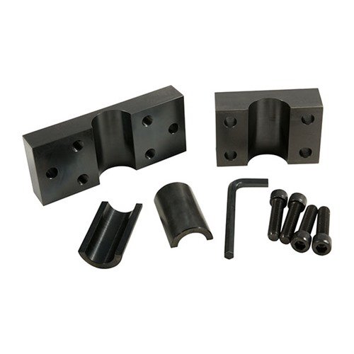 Brownells Barrel Vise takaa erinomaisen pidon tiukimmissakin piipuissa, kestävästä teräksestä valmistettu, mukana useita bushings eri kokoisille piipoille.