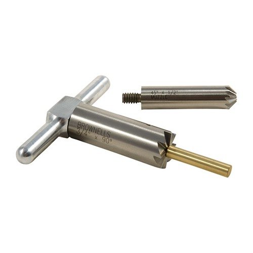 .257 kaliberin BRASS ONE CALIBER SET sisältää 90° ja 45° leikkuutyökalut, jotka mahdollistavat tarkat ja puhtaat muunnelmat kiväärin ja revolverin suulle.