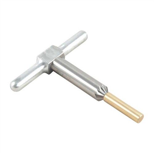 45° chamfering cutter poistaa terävät reunat kiväärin ja käsipyssyn suista sekä nopeuttaa revolverin sylinterin täyttöä. Sisältää cutterin, kahvan ja pilotin.