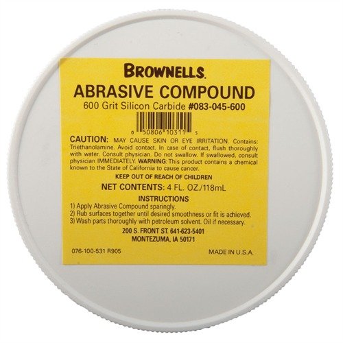 SILICON CARBIDE ABRASIVE COMPOUND #600 GRIT on erinomainen valinta teräksisten osien tarkkaan sovittamiseen, kestävä ja itsevoideltu koostumus takaa pitkäkestoisen käytön.