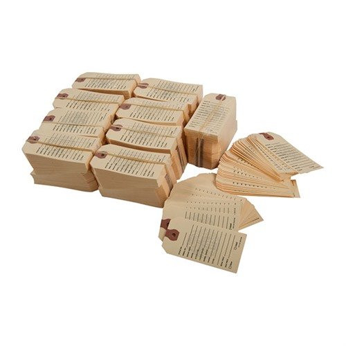 GUN PRICE TAGS help muistamaan aseiden hinnat ja tiedot, mikä estää virheitä myynnissä; 11 otsikkoa ja väriä helpottavat asiakaskohtaisia vertailuja.