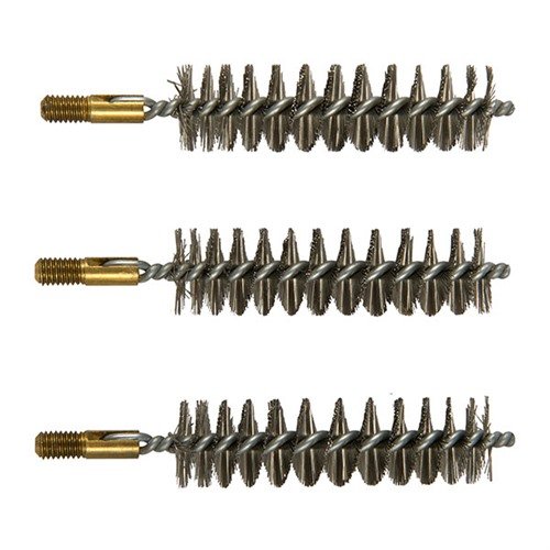 .54-kaliberin STANDARD LINE ruostumattomasta teräksestä valmistetut bore brushit tarjoavat tehokasta puhdistusta, edullisesti ja kätevästi 3 pakkauksessa.