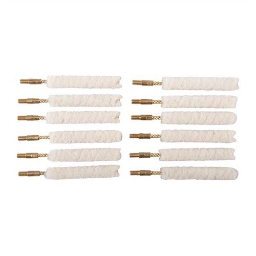 WOOL BORE MOPS - Neitsytvilla puhdistustikku, joka pitää runsaasti puhdistusainetta, mukautuu helposti rifling-kouruihin eikä naarmuta piippua.