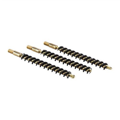 Tehokas HEAVY WEIGHT NYLON CENTERFIRE RIFLE BORE BRUSH puhdistaa tupakan jäämät turvallisesti, kestävä messinkikanta estää naarmut ja bristlet kestävät liuottimia.