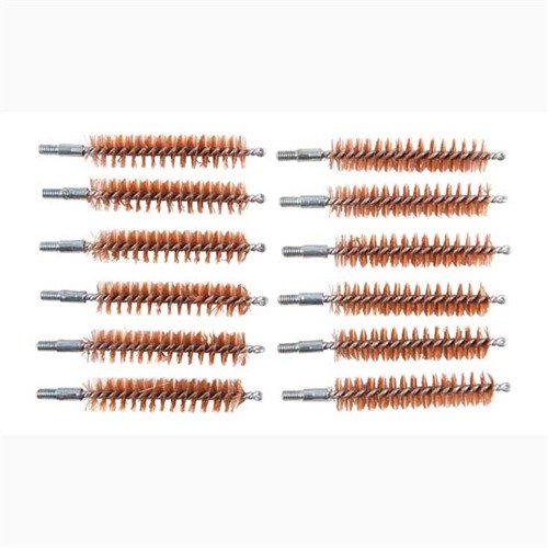 .44/.45 kaliberin käsityönä valmistetut BRONZE HANDGUN CHAMBER BRUSHES, joissa on hienot fosforipronssi harjakset ja 8-32 mieskierre.