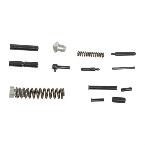 Täydellinen 1911 REBUILD KIT tarjoaa kaikki tarvittavat pinni- ja jousiosat standardi- ja suurikapasiteettikehyille, blued tai stainless steel -materiaaleista.